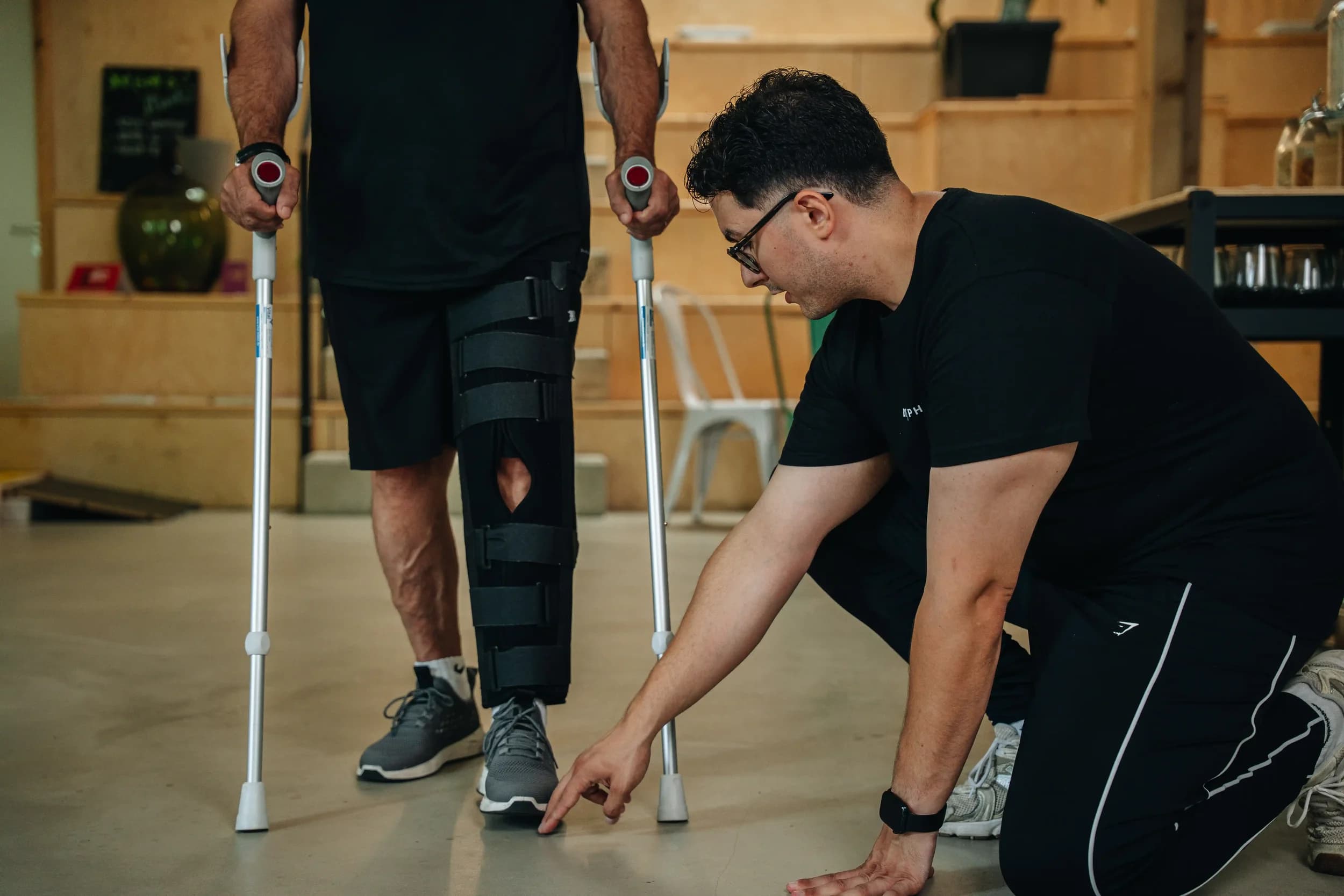 Therapieliege im mobilen Setup — Vorbereitung für einen Hausbesuch